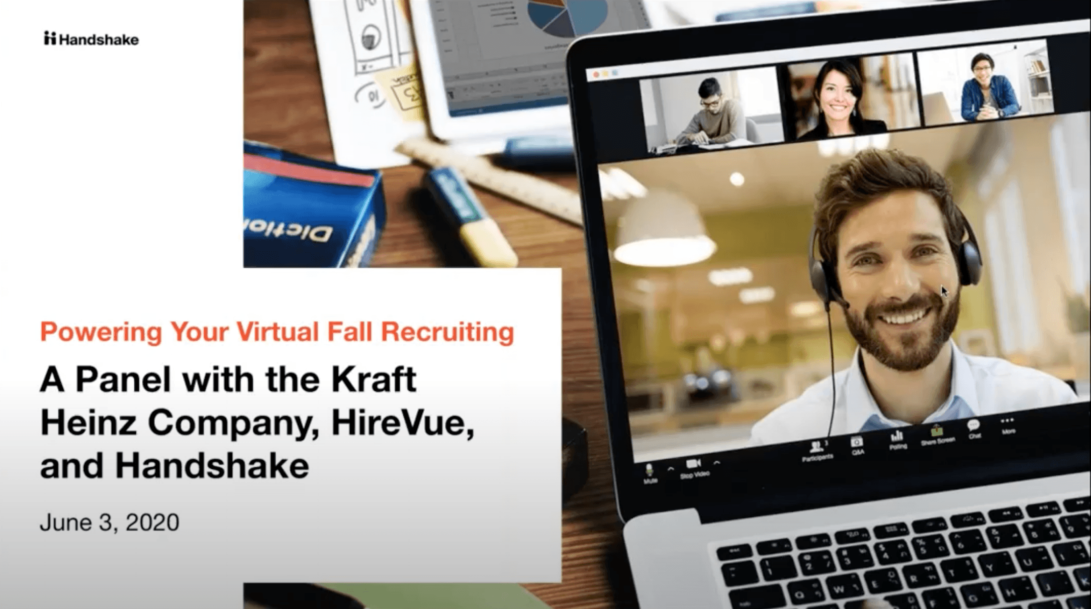 Powering Your Virtual Fall Recruiting: A Panel with the Kraft Heinz Company, Hirevue, and Handshake