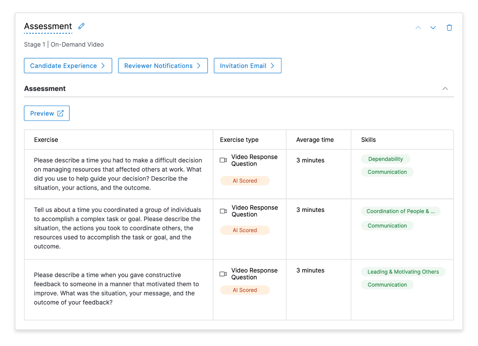 Assessment Builder | Hirevue